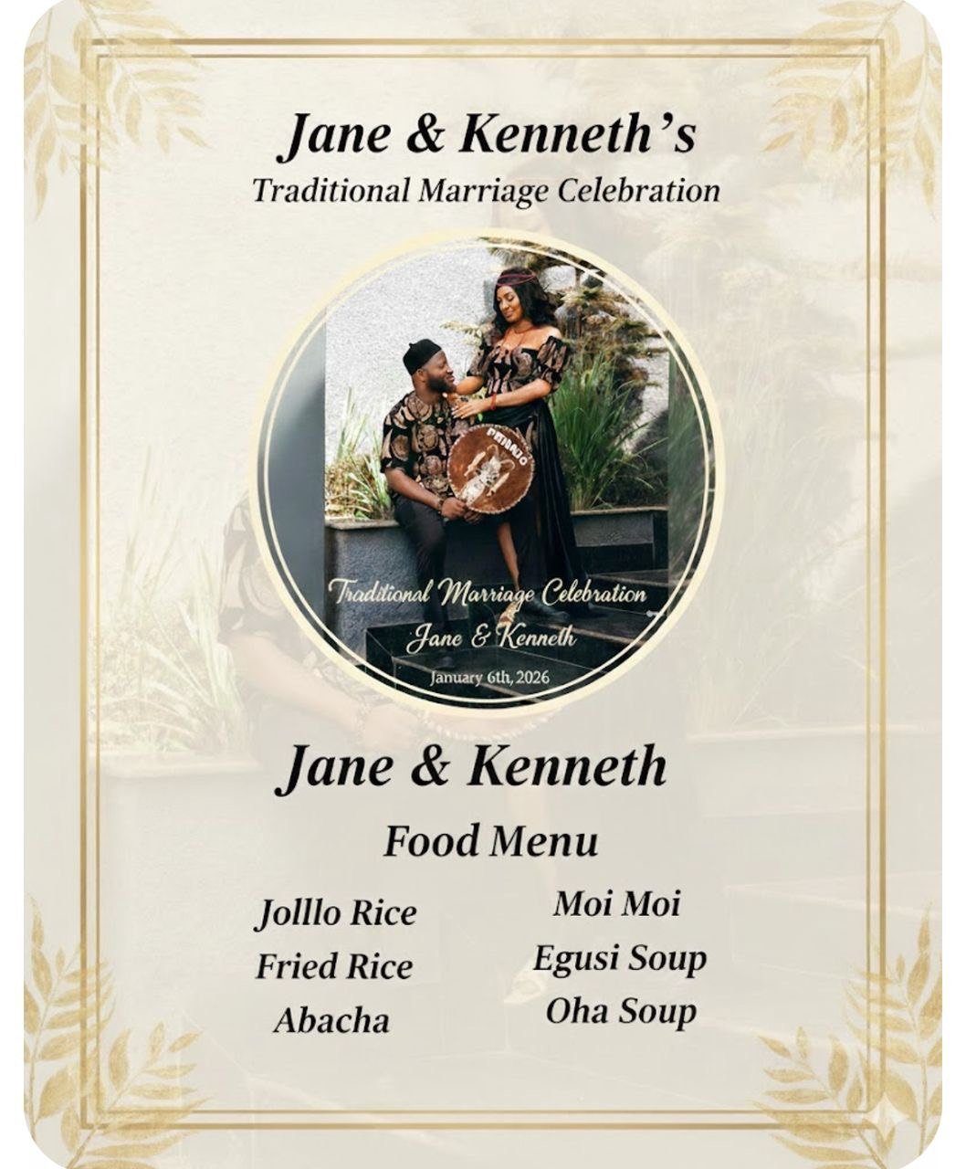 Food Menu